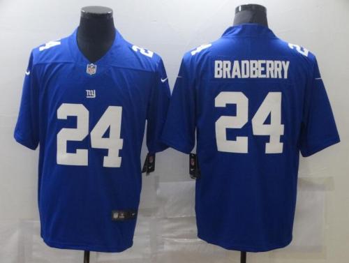 New York Giants 24 BRADBERRY Blue NFL Jersey