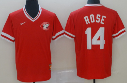 2019 Cincinnati Reds # 14 ROSE Red  MLB Jersey