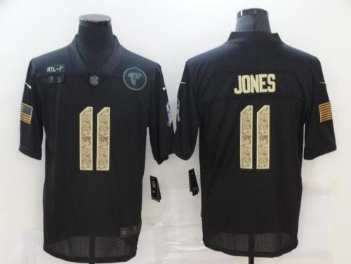 Falcons 11 Julio Jones Black Camo 2020 Salute To Service Limited Jersey