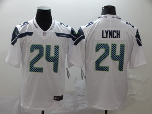 Seattle Seahawks 24 Marshawn Lynch White Vapor Untouchable Limited Jersey