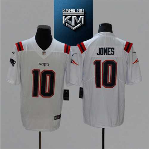 2021 Patriots 10 JONES WHITE NFL Jersey S-XXL BLACK Font