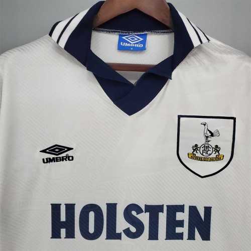 Retro Jersey 1994-1995 Tottenham Hotspur Home Soccer Jersey Spurs Vintage Football Shirt