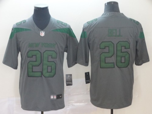 New York Jets 26 Le'Veon Bell Gray Inverted Legend Limited Jersey