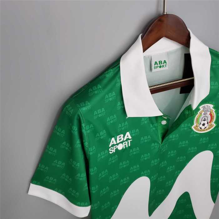 Retro Jersey 1995 Mexico Home Green Soccer Jersey