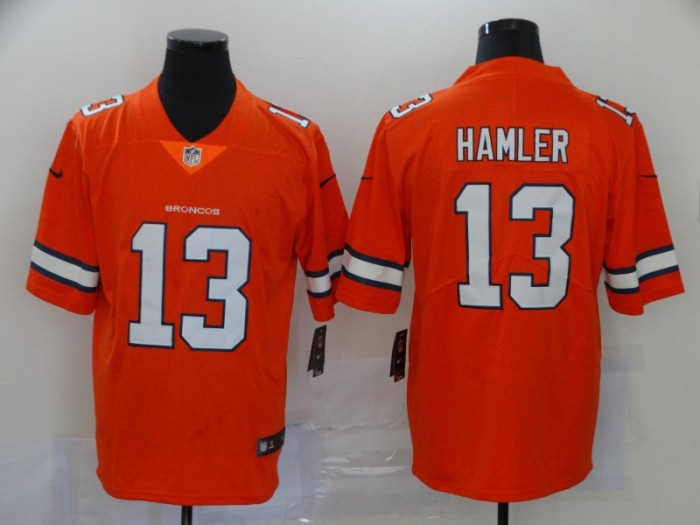 Denver Broncos 13 KJ Hamler Orange 2020 NFL Draft Vapor Untouchable Limited Jersey