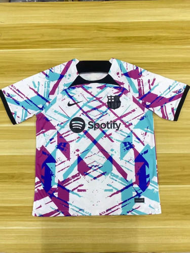 Fans Version 2023-2024 Barcelona Colorful Soccer Jersey