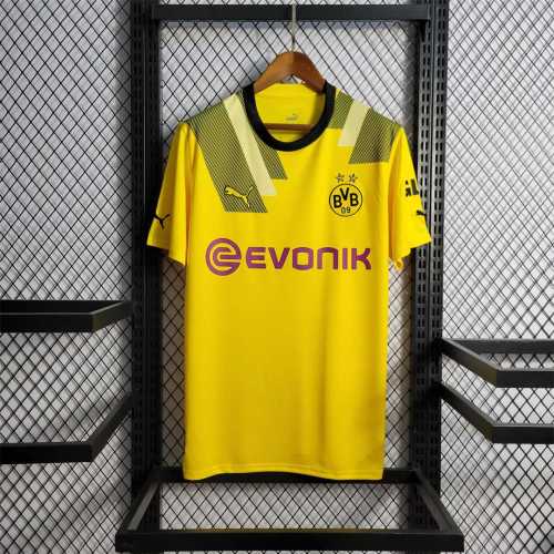 Fans Version 2022-2023 Borussia Dortmund Cup Yellow Soccer Jersey S,M,L,XL,2XL,3XL,4XL