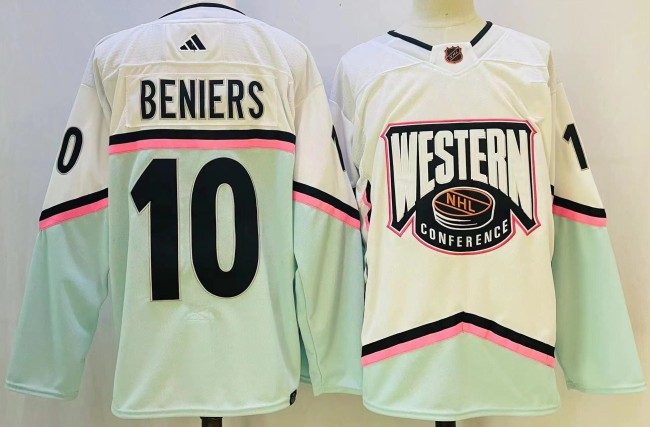 Kraken 10 Matty Beniers White 2023 NHL All-Star Game Jersey