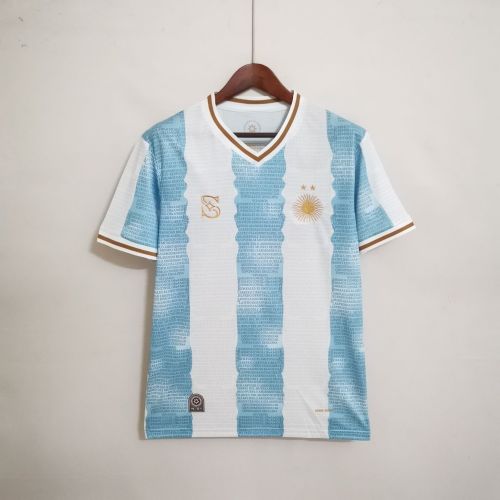 Fans Version 2022 Argentina Commemorative Edition Soccer Jersey