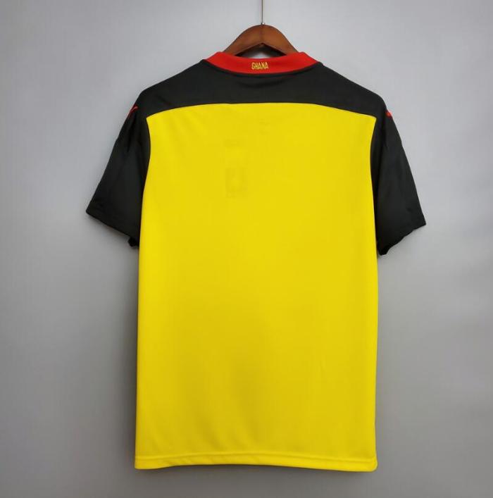 Fans Version Ghana  2020 Away Yellow Soccer Jersey