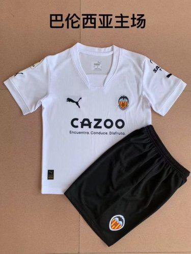 Adult Uniform 2022-2023 Valencia Home Soccer Jersey Shorts