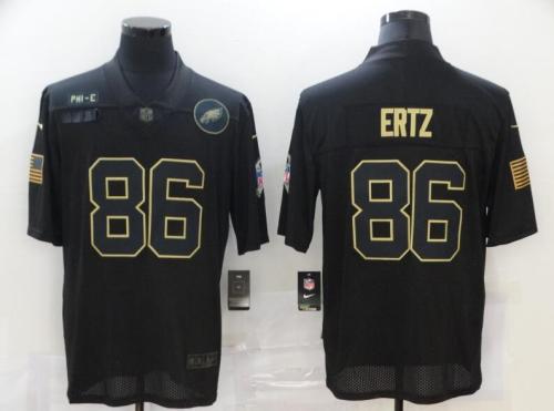 Philadelphia Eagles 86 Zach Ertz Black 2020 Salute To Service Limited Jersey