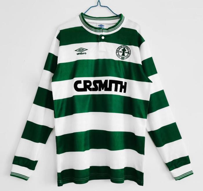 Retro Jersey Long Sleeves 1987-1989 Celtic Home Soccer Jersey