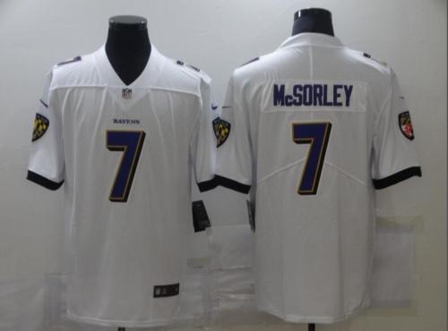 Ravens 7 Trace McSorley White Vapor Untouchable Limited Jersey