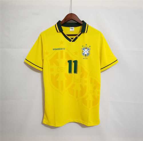 Retro Jersey 1993-1994 Brazil Romário 11 Home Soccer Jersey