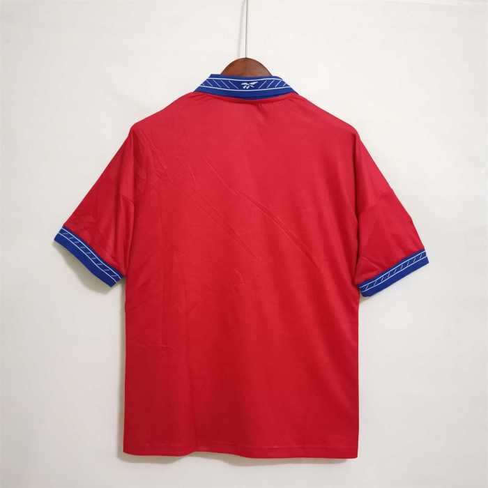 with Front Lettering Retro Jersey 1998 Chile Home Soccer Jersey Vintage Football Shirt