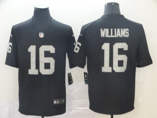 Oakland Raiders #16 WILLIAMS Black NFL Jersey