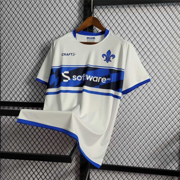 Fans Version 2022-2023 SV Darmstadt 98 Away White Soccer Jersey