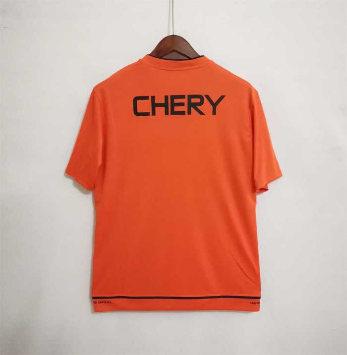 2022-2023 Club Deportivo Universidad Católica Orange Soccer Training Jersey