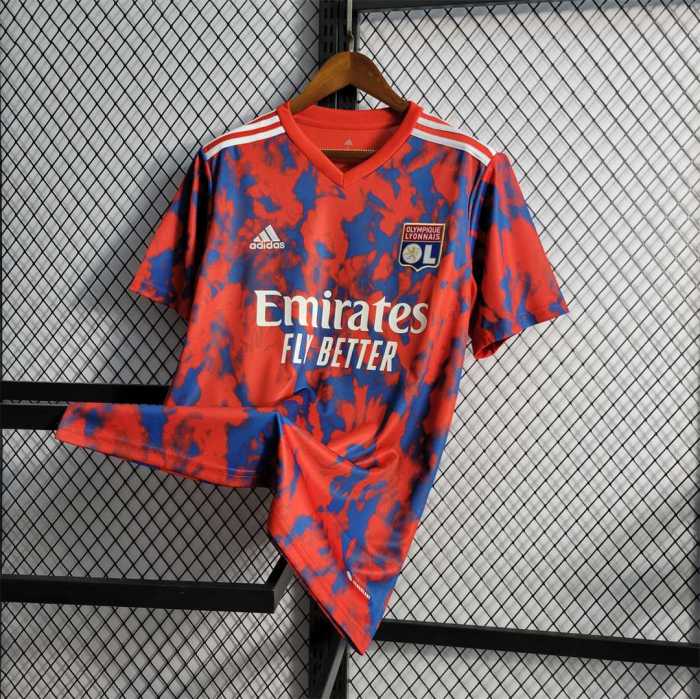 Fans Version 2022-2023 Olympique Lyonnais Away Soccer Jersey