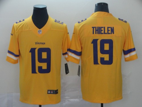 Minnesota Vikings 19 Adam Thielen Gold Inverted Legend Limited Jersey
