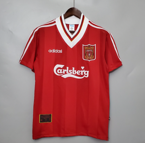 Retro Jersey 1995-1996 Liverpool Home Soccer Jersey Vintage Football Shirt