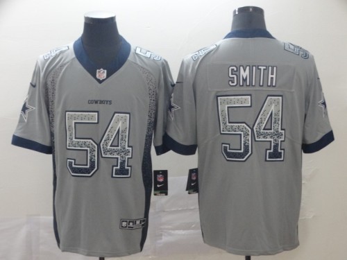 Dallas Cowboys 54 Jaylon Smith Gray Drift Fashion Limited Jersey