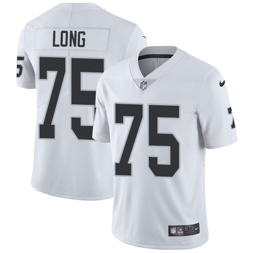 Oakland Raiders #75 LONG White NFL Legend Jersey