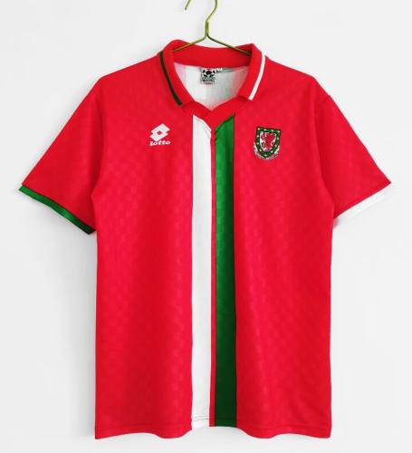 Retro Jersey 1996-1998 Wales Home Red Soccer Jersey