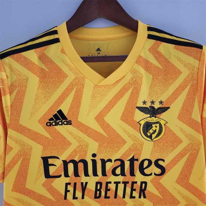 Fans Version 2022-2023 Benfica Away Yellow Soccer Jersey