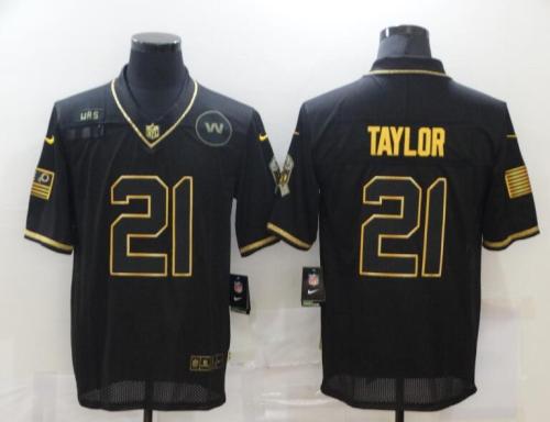 Washington Football Team 21 Sean Taylor Black Gold Vapor Untouchable Limited Jersey