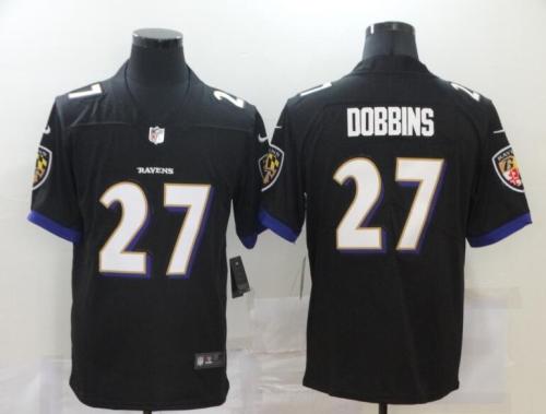 Baltimore Ravens 27 DOBBINS Black NFL Jersey