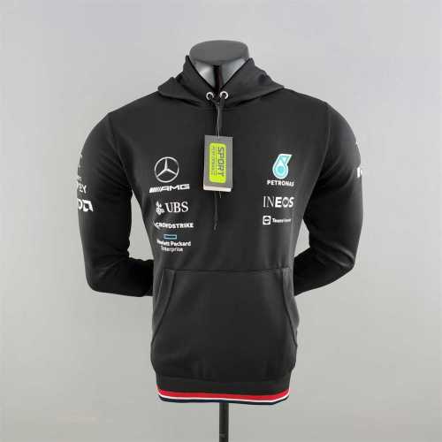 2022 F1 Jacket #0001 Black Racing Jersey