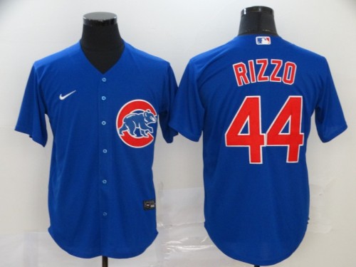 Chicago Cubs 44 RIZZO Blue 2020 Cool Base Jersey