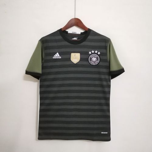 with Golden FIFA Patch Retro Jersey 2016 Germany Away Soccer Jersey