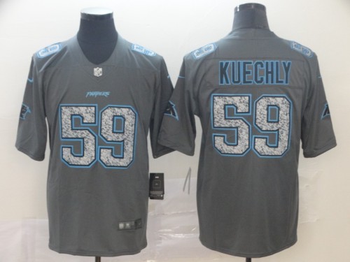 Carolina Panthers Panthers 59 Luke Kuechly Gray Camo Vapor Untouchable Limited Jersey