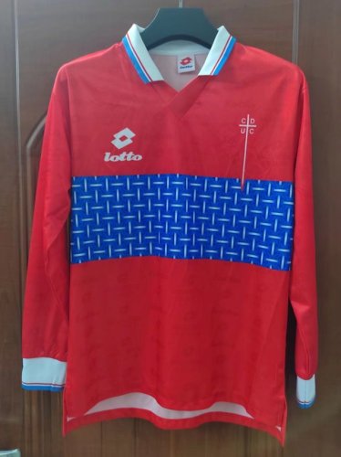 Retro Jersey Long Sleeve 1996 Club Deportivo Universidad Católica Away Red Soccer Jersey