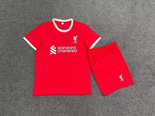 Adult Uniform 2023-2024 Liverpool Home Soccer Jersey Shorts