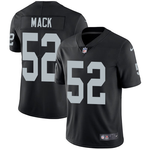 Oakland Raiders #52 MACK Black NFL Legend Jersey