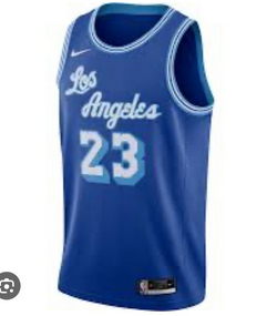 Los Angeles Lakers James 23 Blue NBA Jersey Basketball Shirt
