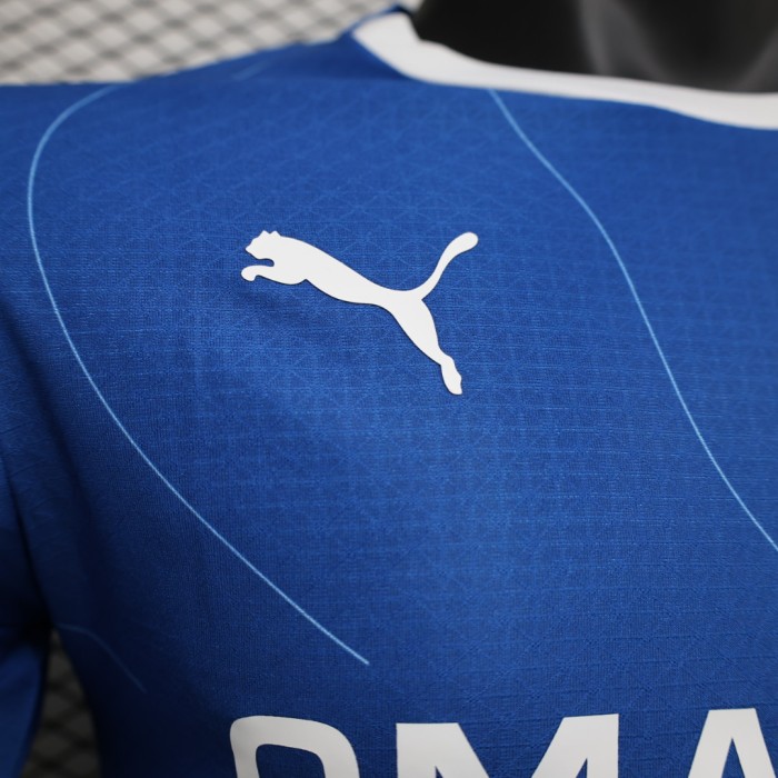 Player Version 2023-2024 Olympique de Marseille Away Blue Soccer Jersey