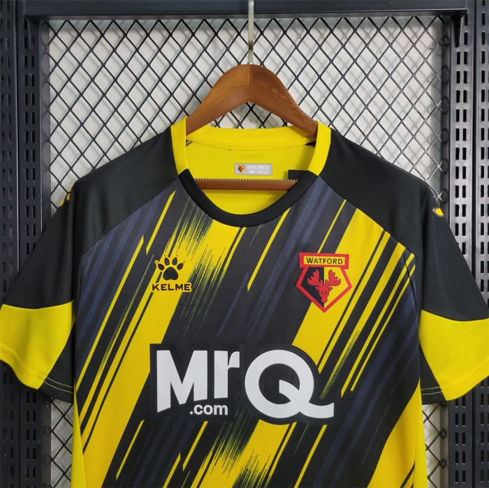 Fans Version 2023-2024 Watford Home Soccer Jersey Football Shirt