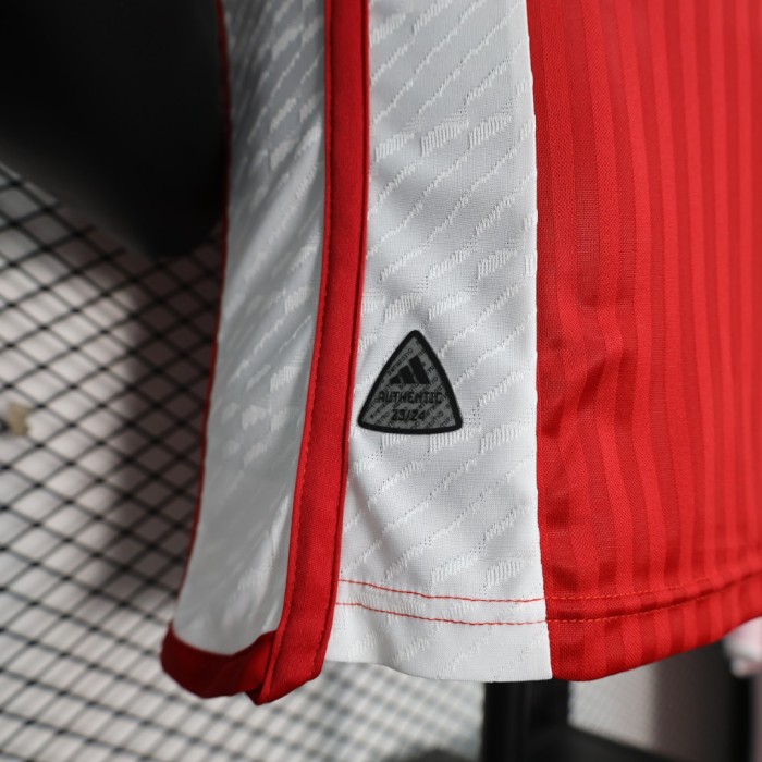 Player Version 2023-2024 Ajax Home Soccer Jersey