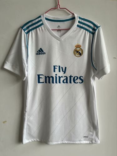 Player Version Retro Shirt 2017-2018 Real Madrid Home Soccer Jersey