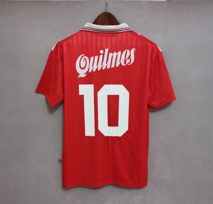 Retro Jersey 1996-1997 River Plate 10 Away Red Soccer Jersey