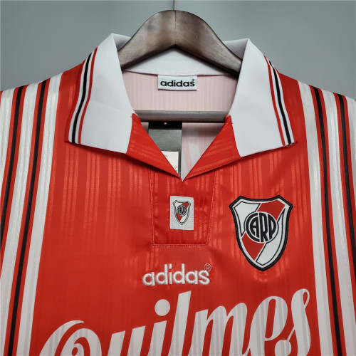 Retro Jersey 1996-1997 River Plate Away Red Soccer Jersey