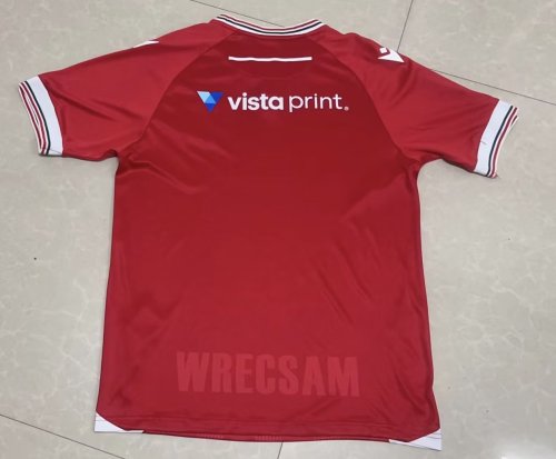Fan Version 2023-2024 Wrexham Home Soccer Jersey