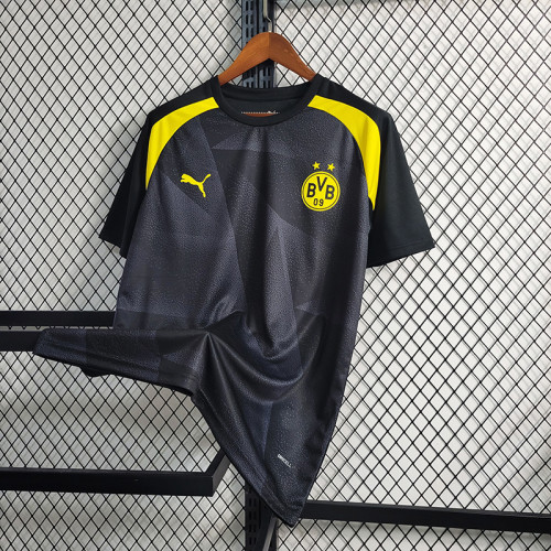 BVB Football Shirt Fans Version 2023-2024 Borussia Dortmund Black Soccer Jersey