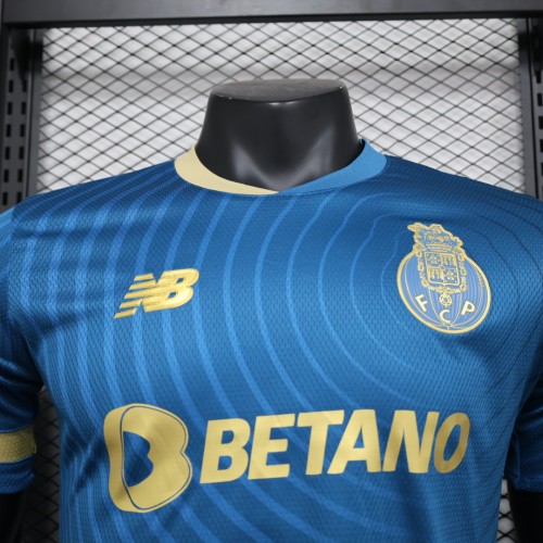 Player Version 2023-2024 Porto Third Away Blue Soccer Jersey Football Shirt