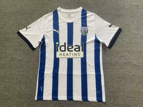 Fans Version 2023-2024 West Bromwich Albion Home Soccer Jersey Football Shirt